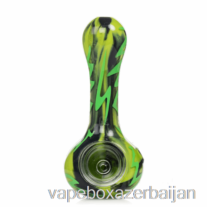 Vape Smoke Eyce ORAFLEX Switchback Silicone Spoon Creature Green (Black / Lime Green)